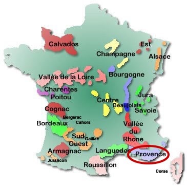 France map - Provence